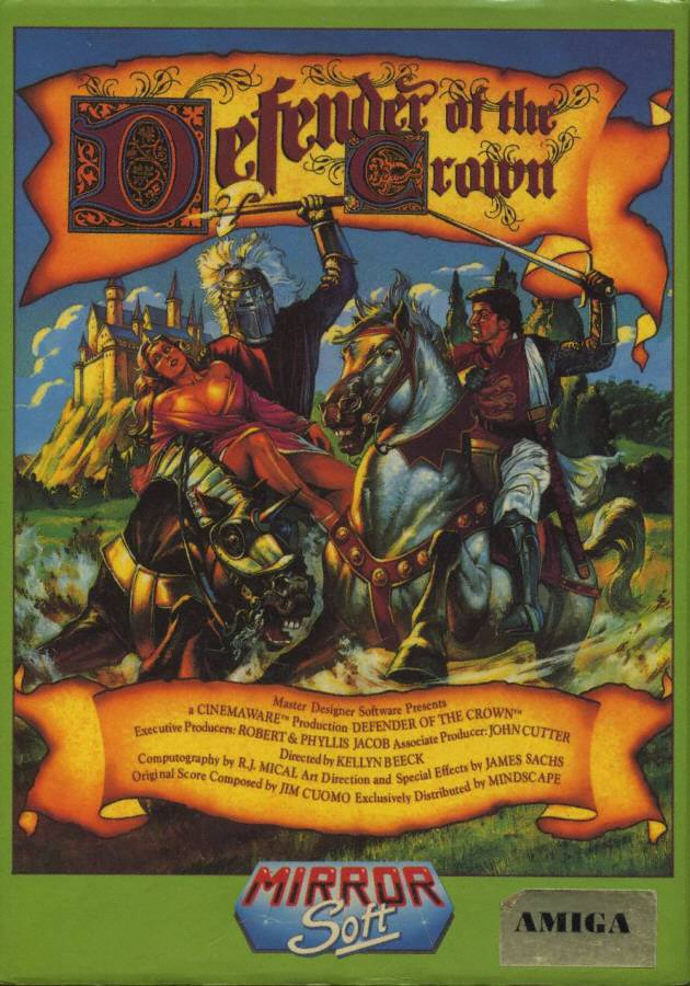 Defender of the Crown box art for Amiga